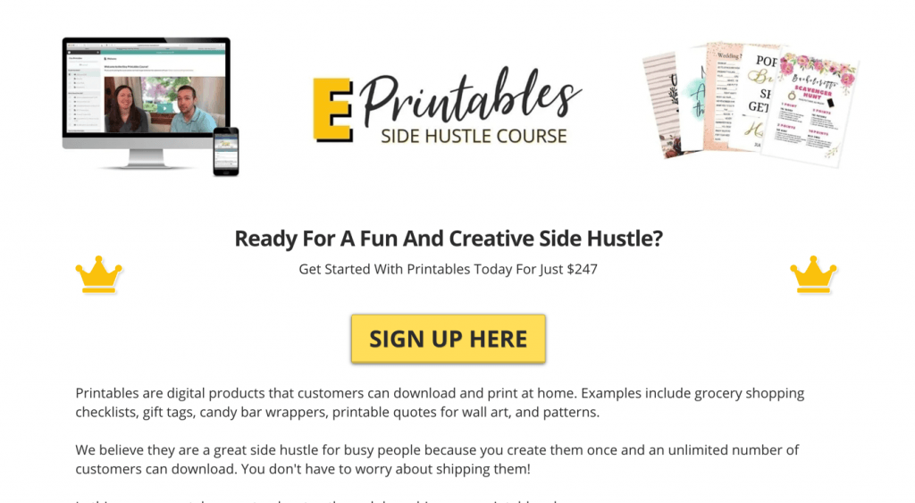  E-Printables course Coupon Code > $50 Off Promo Deal