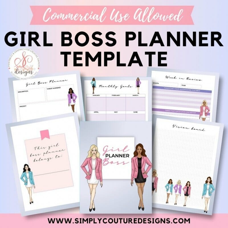 Girl Boss Planner Template Coupon Code