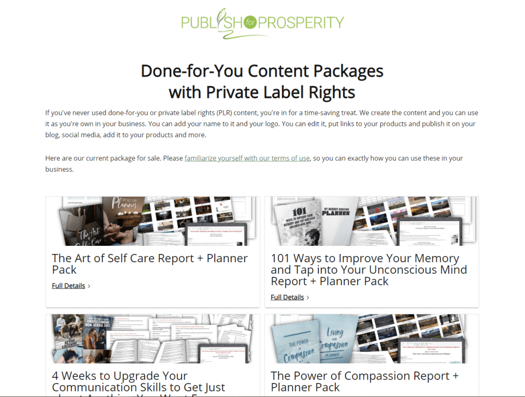 Done-for-You Content Packages with Private Label Rights Coupon Code