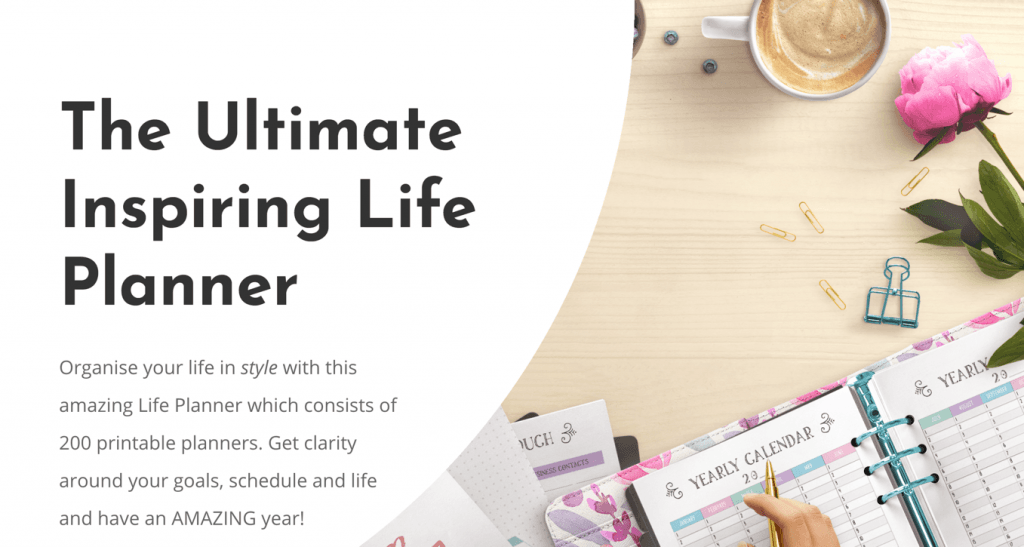 The Ultimate Inspiring Life Planner Coupon Code