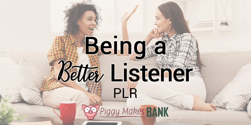 Being a Better Listener PLR Pack Coupon Code